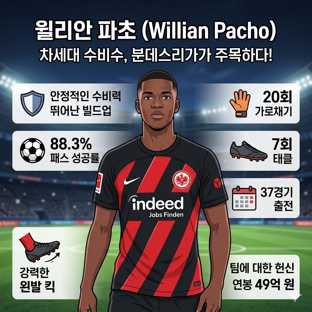 프랑크푸르트 철벽 수비수[,] 49억 연봉 값 한다!